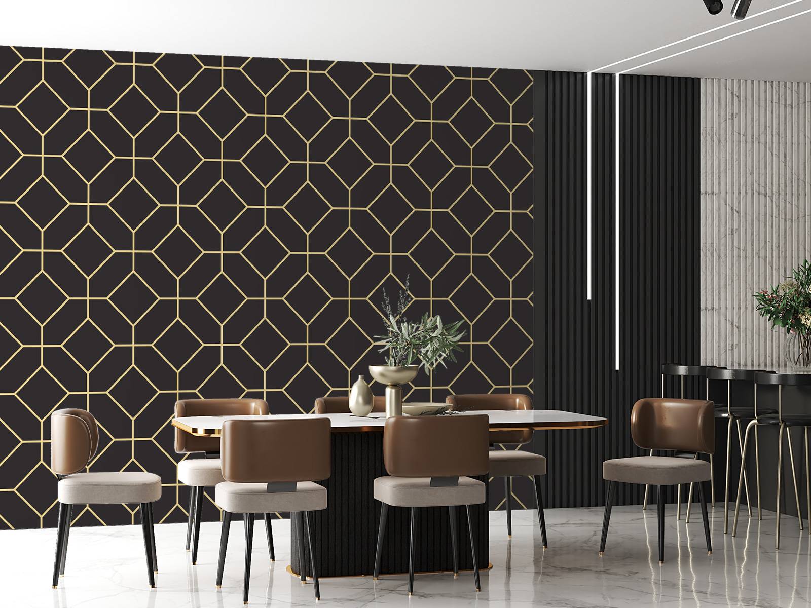 Art deco octagons
