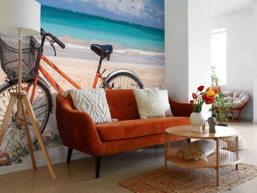 Fiets op het strand