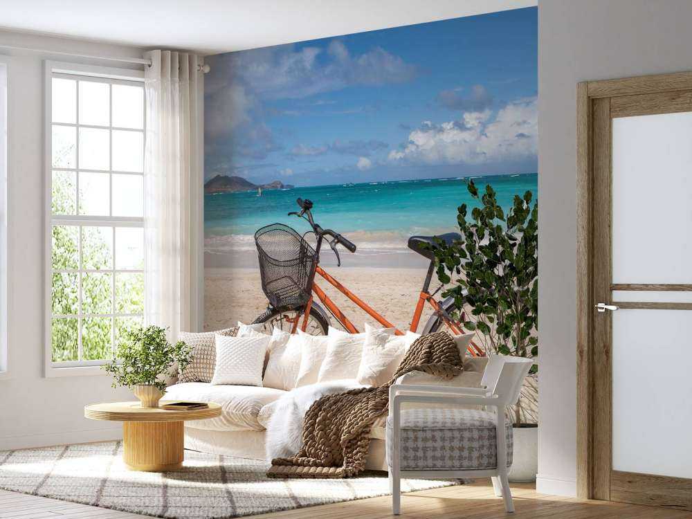 Fiets op het strand