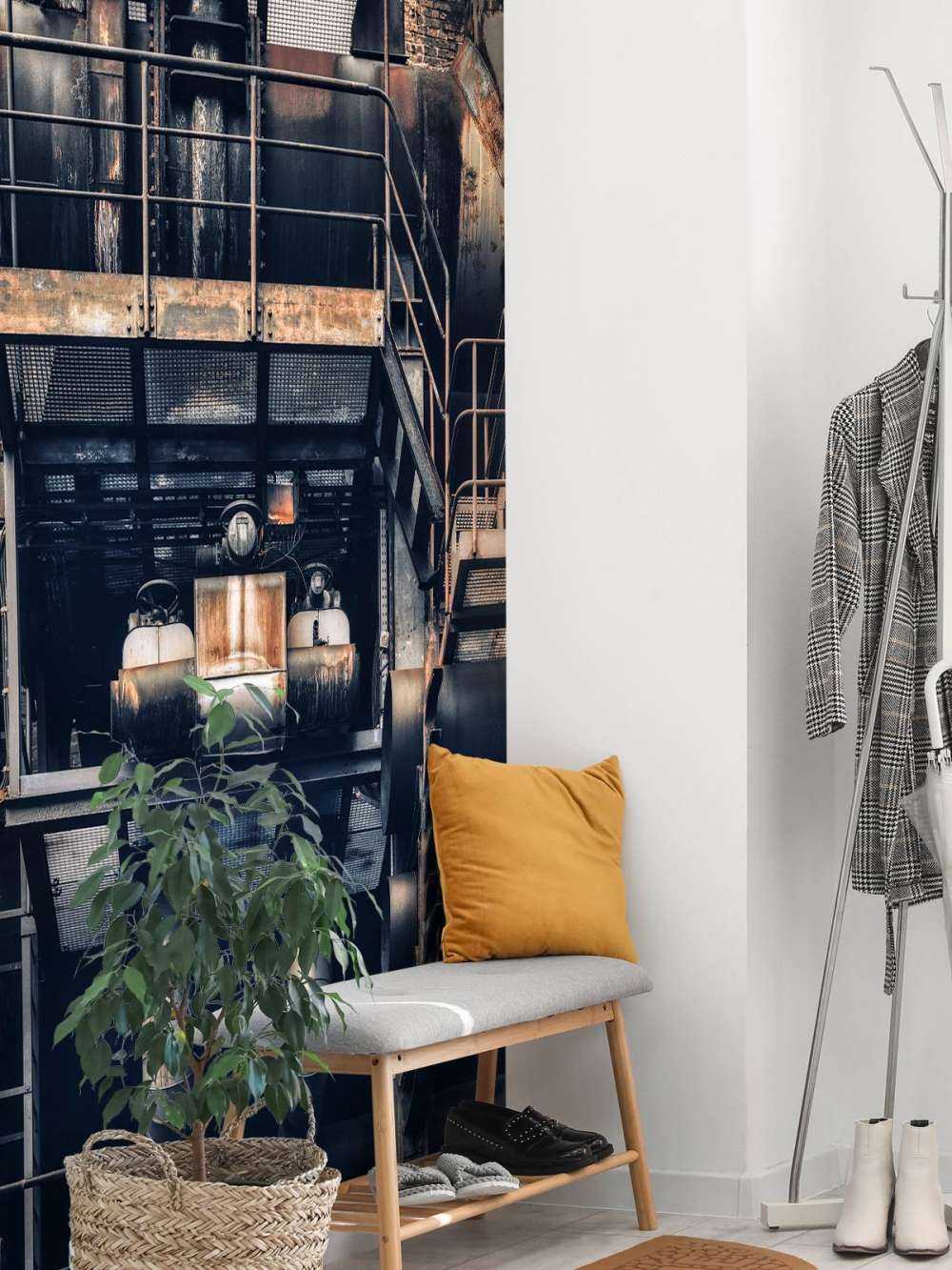 Buizen bij oude fabriek