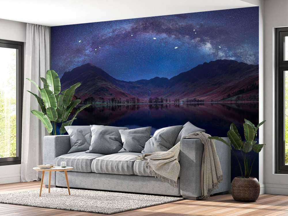 The Milky Way across Buttermere, Lake District