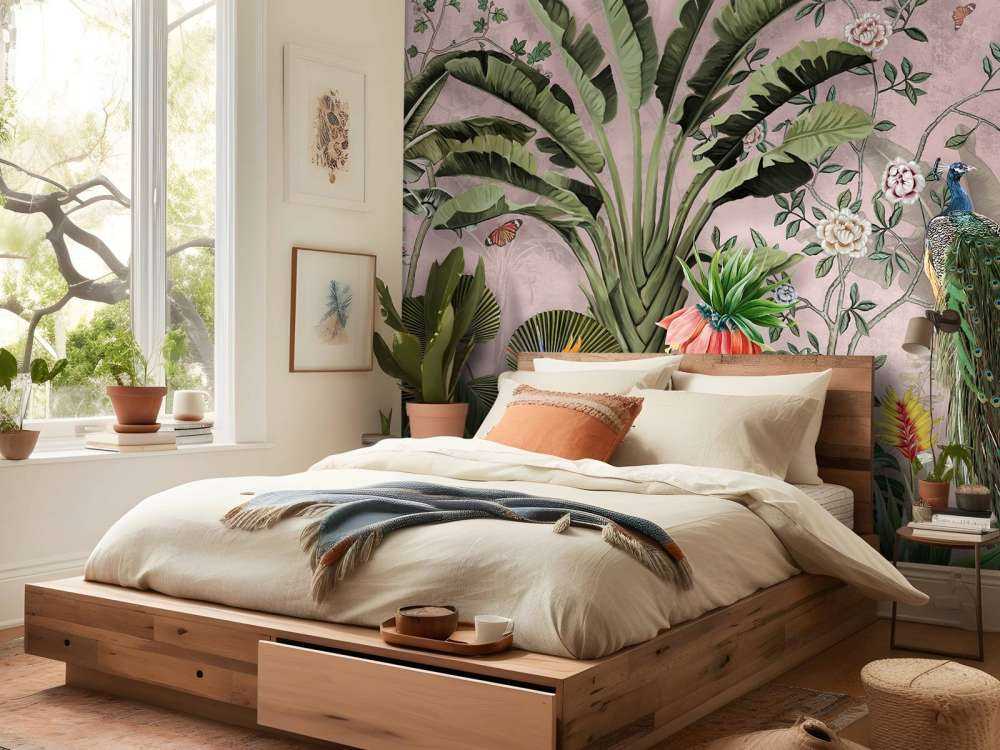 Pauw in Tropische Schoonheid