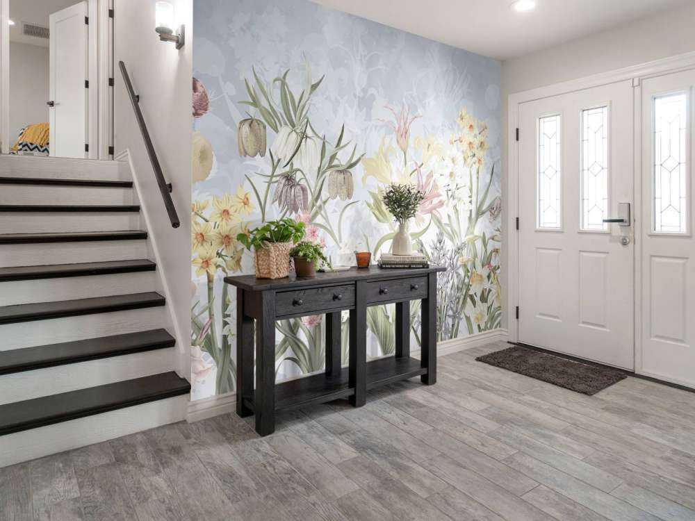 Spring Flowers - Soft Sky Blue