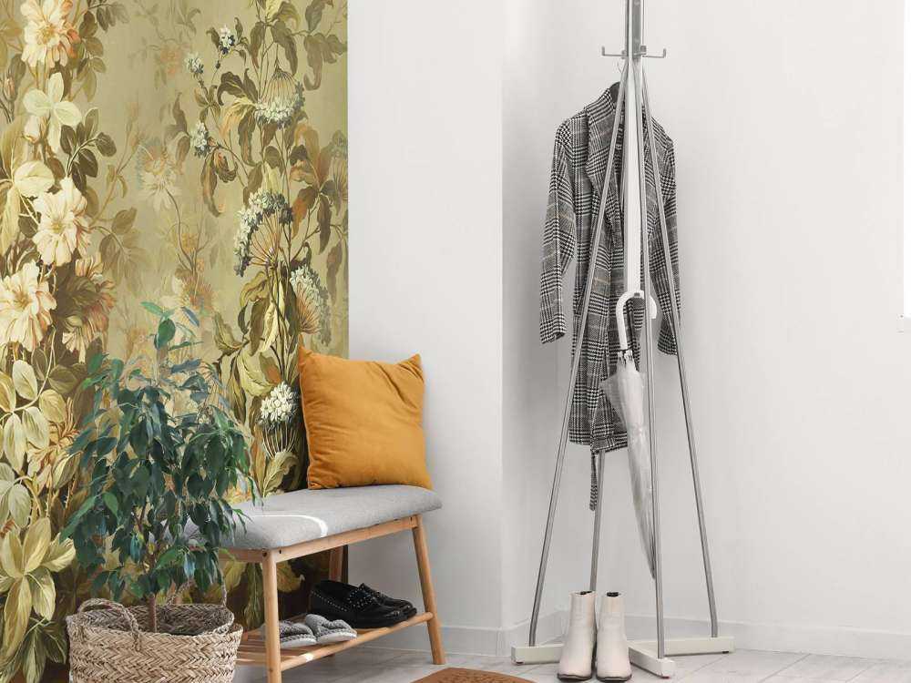 Vintage Olive Green Clematis