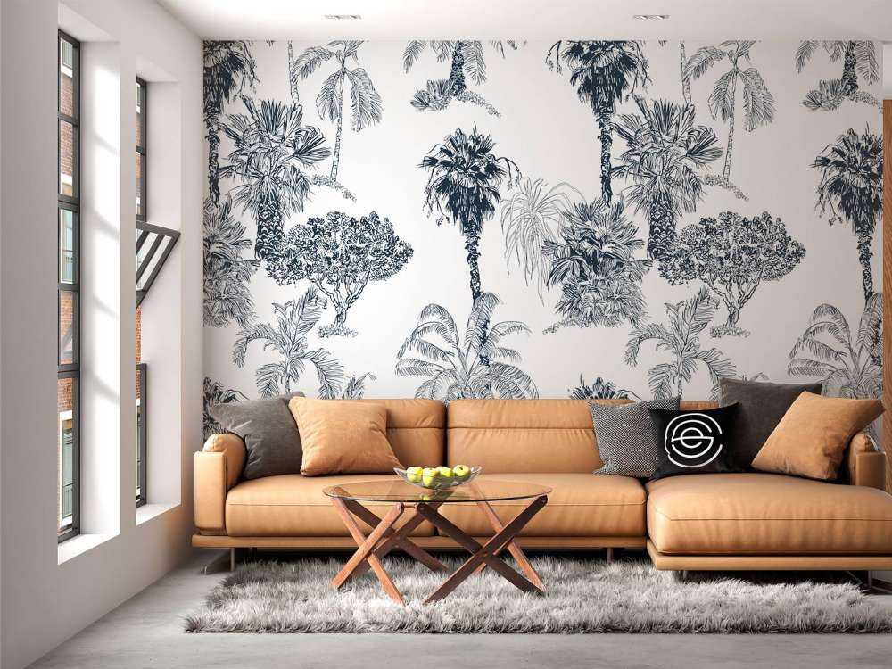 Tropische palmen en bomen