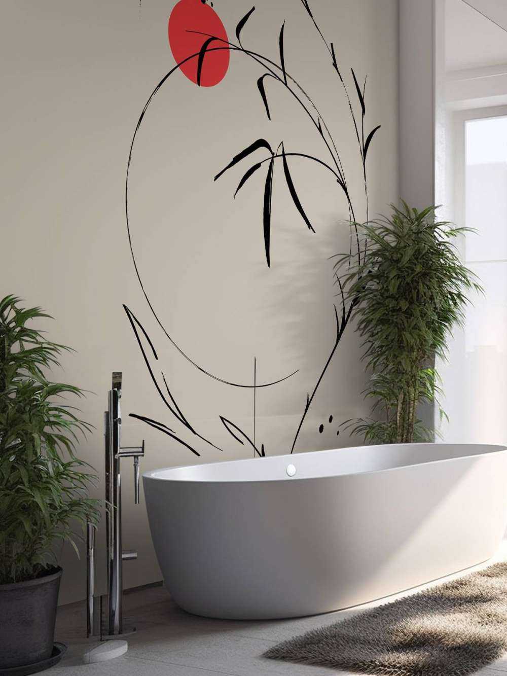 Abstracte illustratie in Oosterse stijl