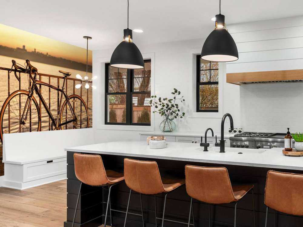 Racefiets aan het water