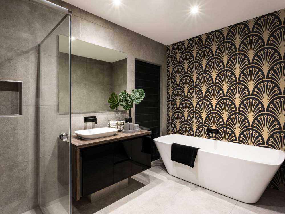 Gouden art deco bloemen