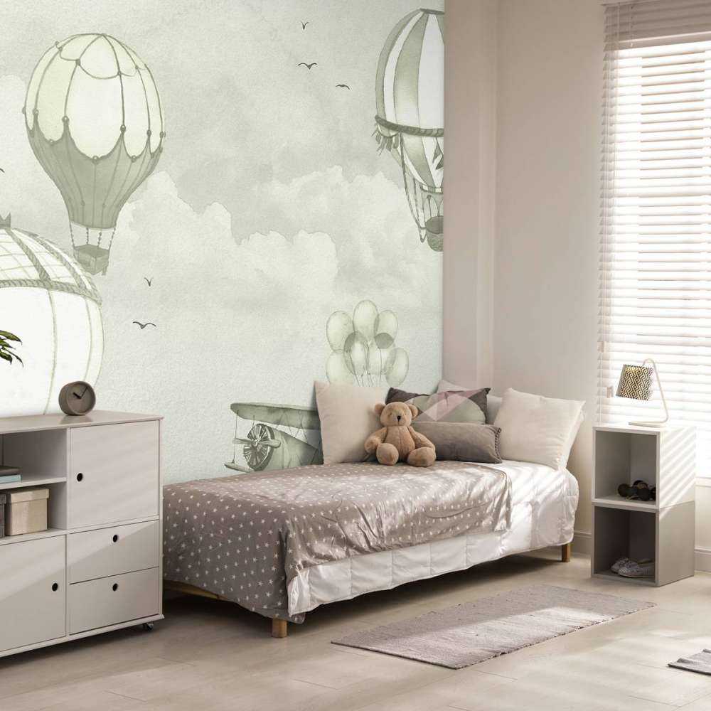 Luchtballonnen in groen