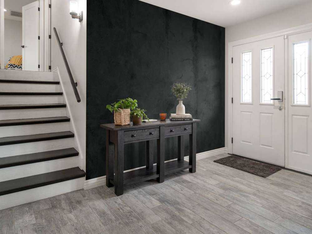 Zwartgrijs beton