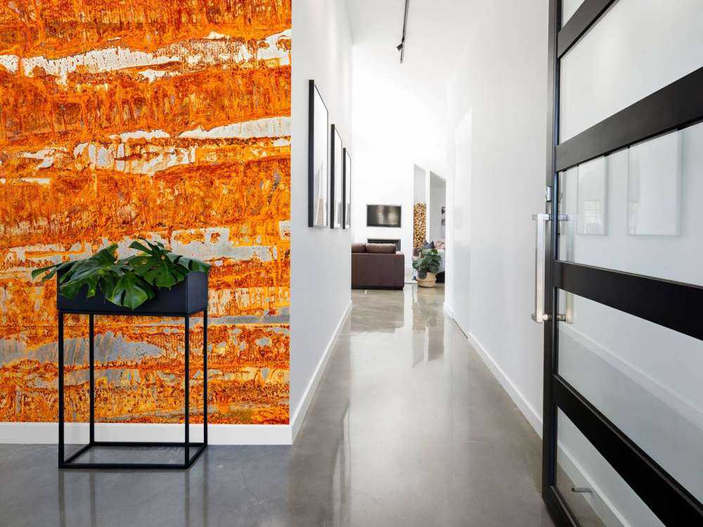 Geroeste metalen plaat