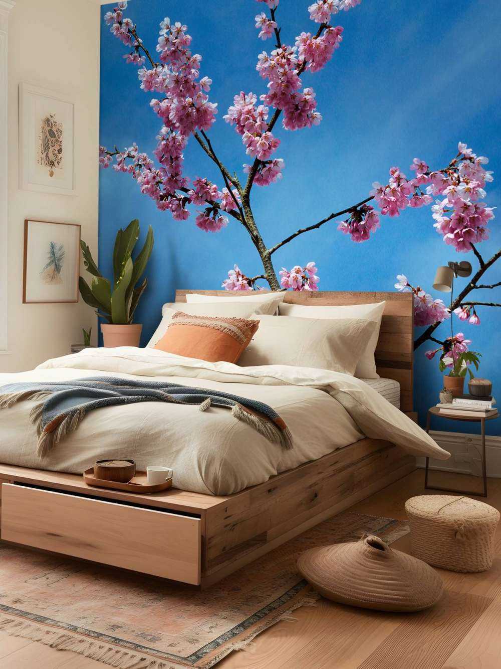 Japanse roze bloesems