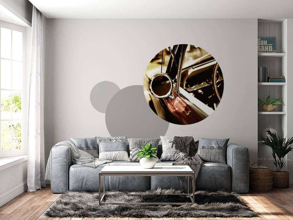 Close-up rode klassieke auto