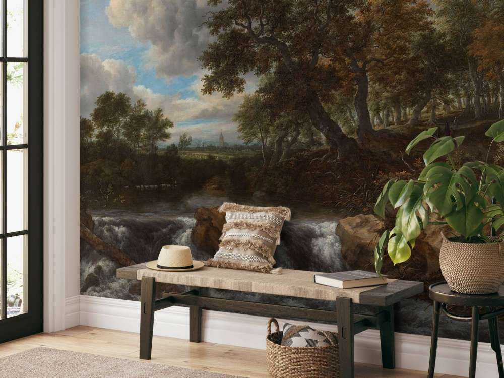 Landschap met waterval
