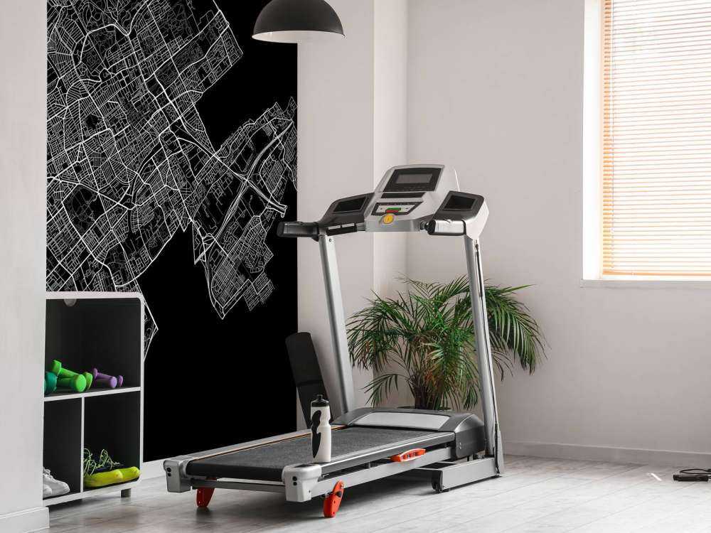 Plattegrond van Den Haag, zwart