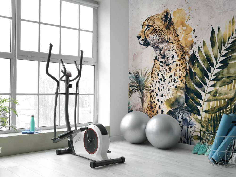 Cheetah jungle wildlife painting