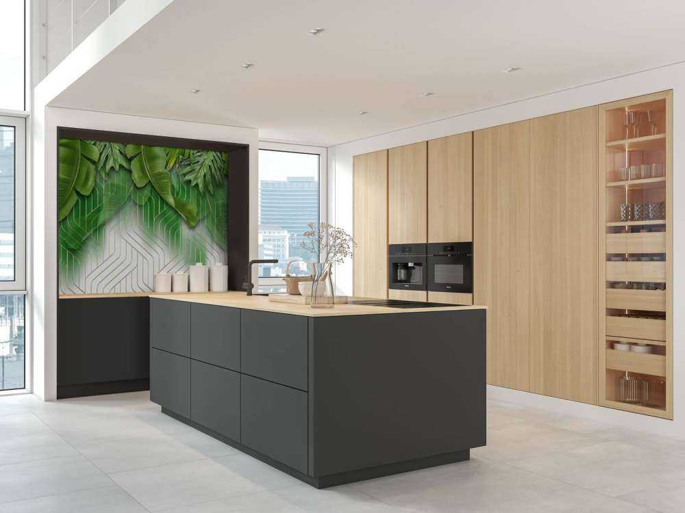 Gouden lijnen effect met groene bladeren