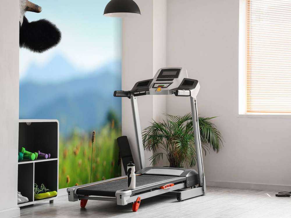 Grappige koe met berg op achtergrond