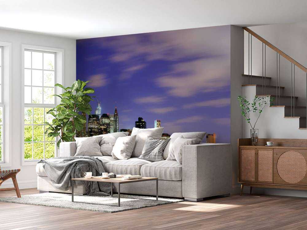 Lower Manhattan in de avond