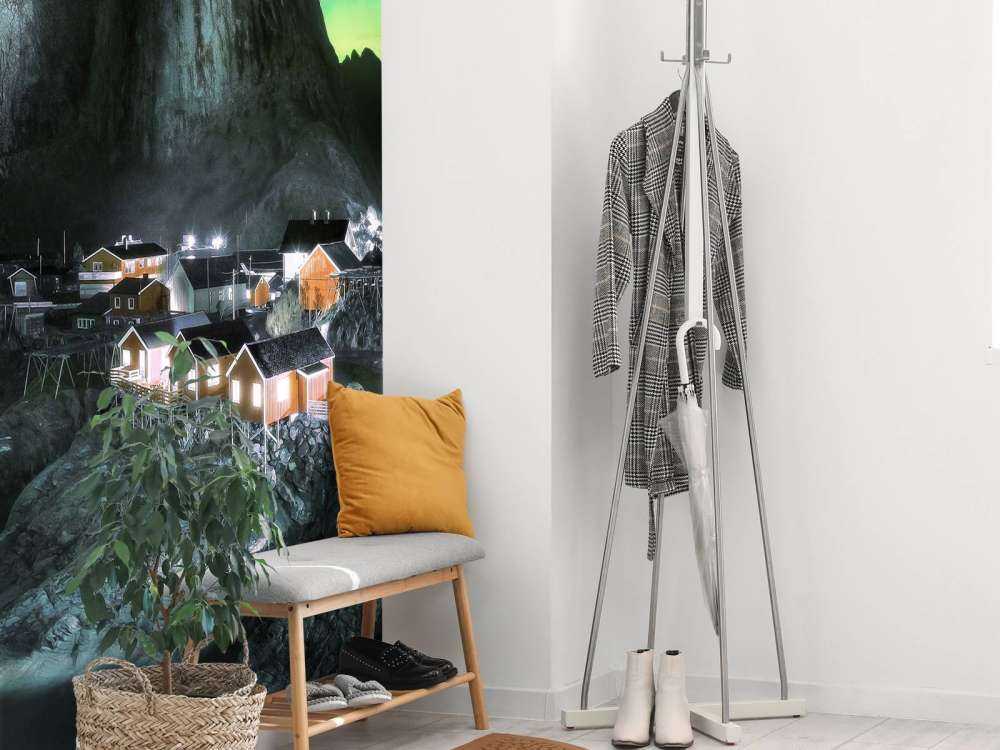 Noorderlicht boven Hamnøy