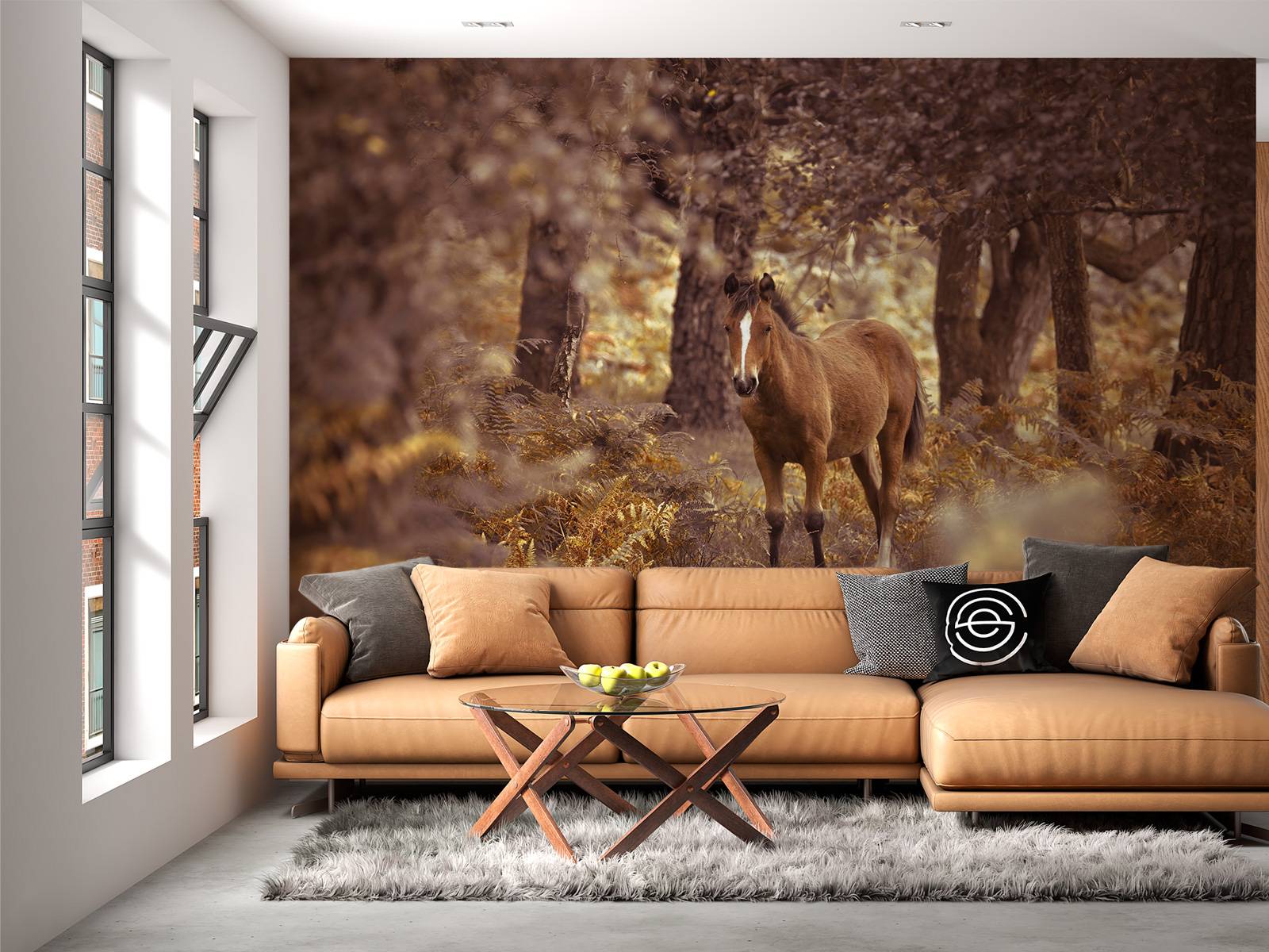 Paard in de wildernis