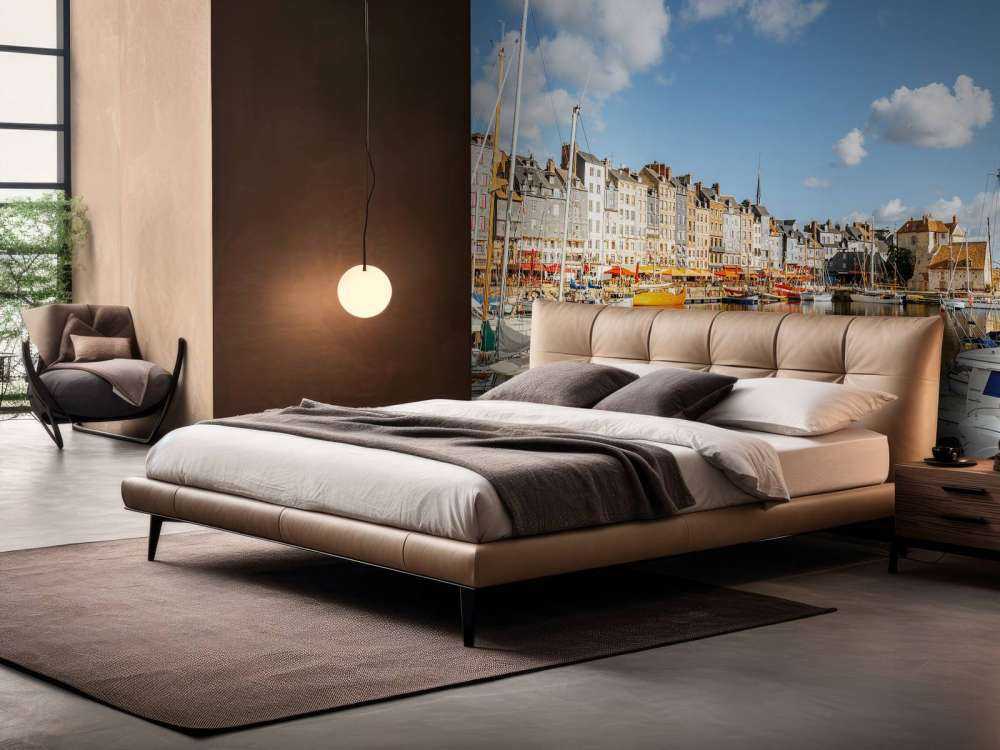 De haven van Honfleur in de ochtend