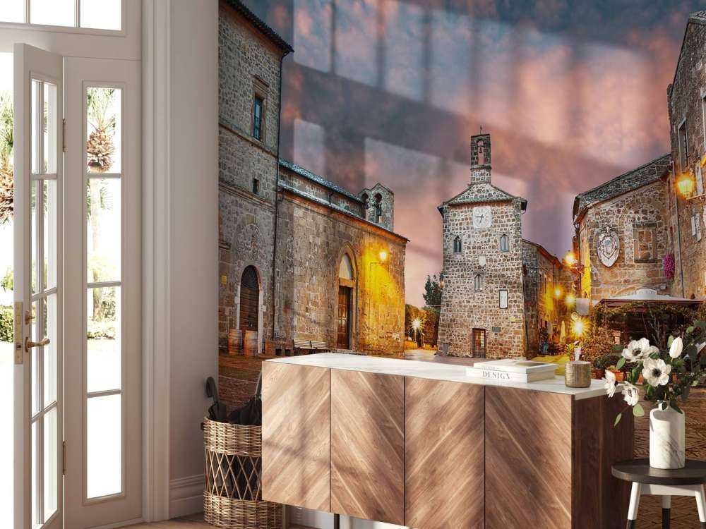 Oud gezellig Italiaans dorpje genaamd Sovana