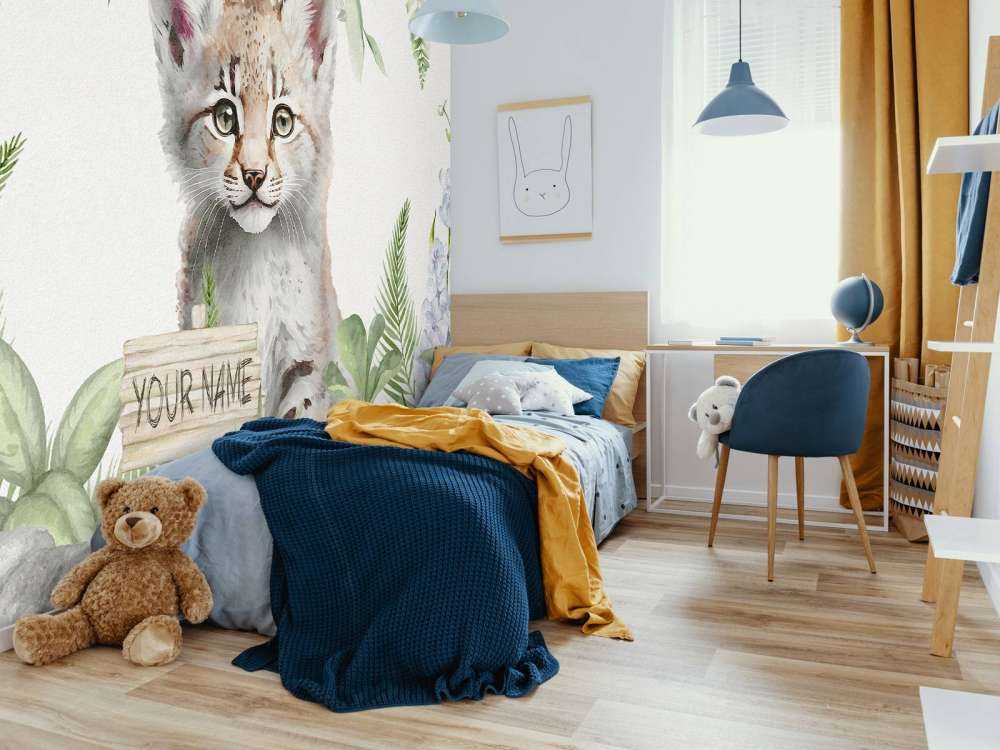 Baby lynx in de jungle