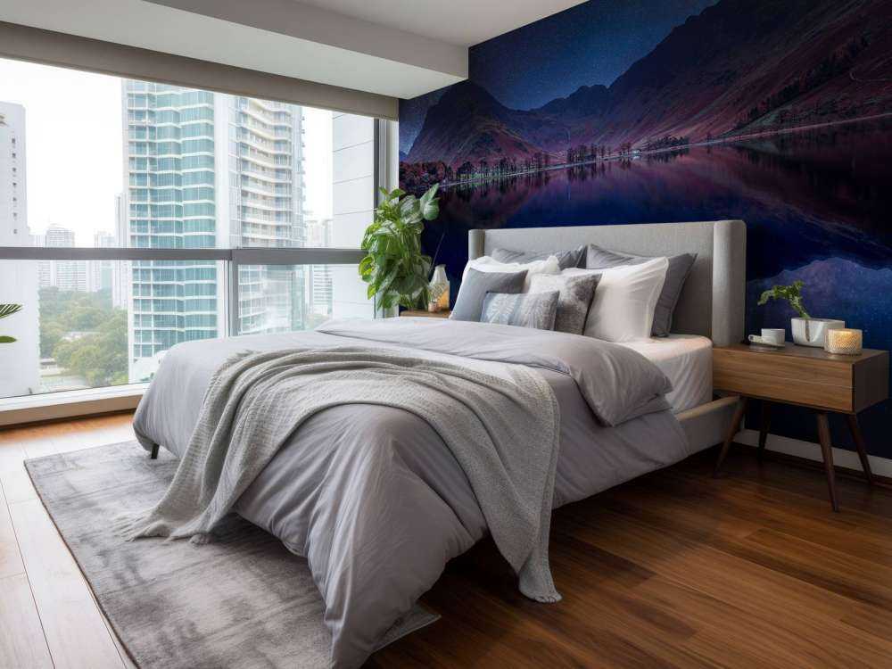 The Milky Way across Buttermere, Lake District