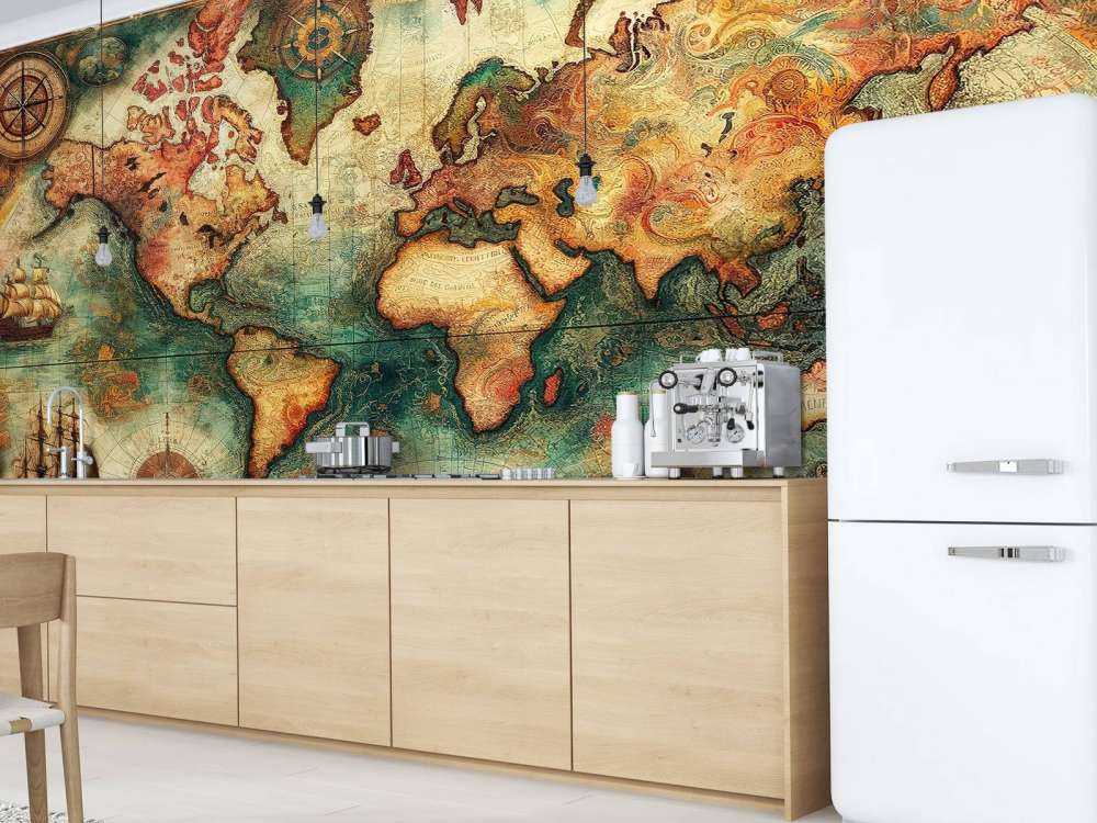 Vintage Historical World Map