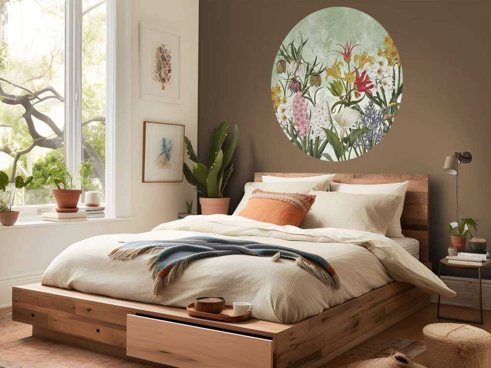 Spring Flowers - Fresh Mint Green