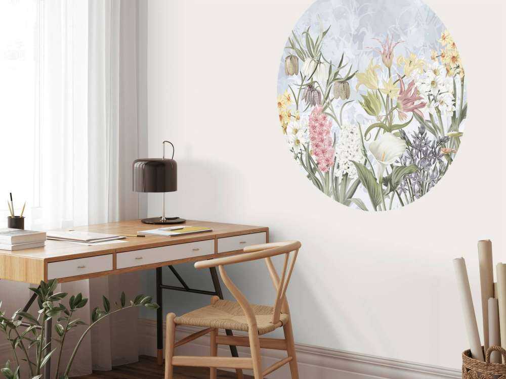 Spring Flowers - Soft Sky Blue