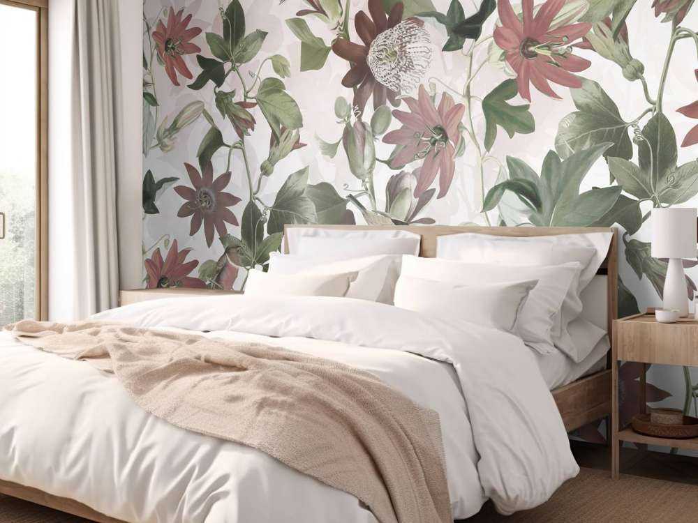 Seven Birds in Enchanted Foliage - Blush Garden