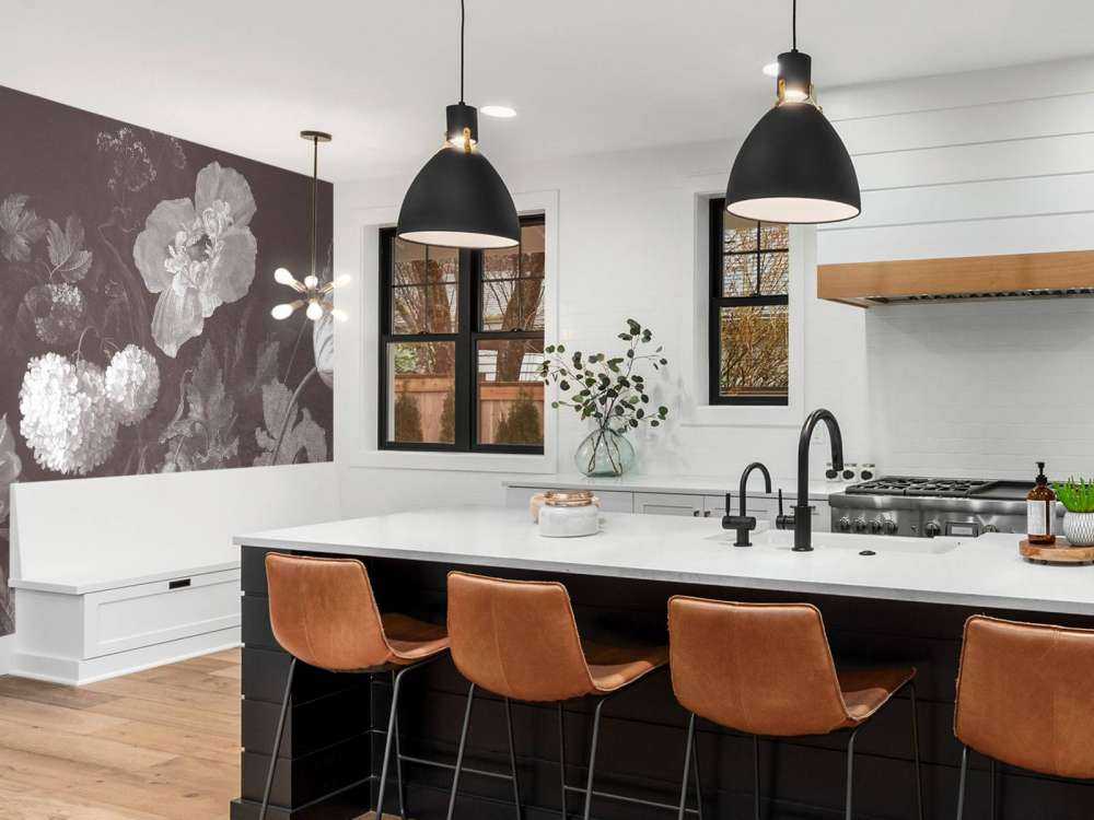 Baroque bloemen stilleven - dark sepia