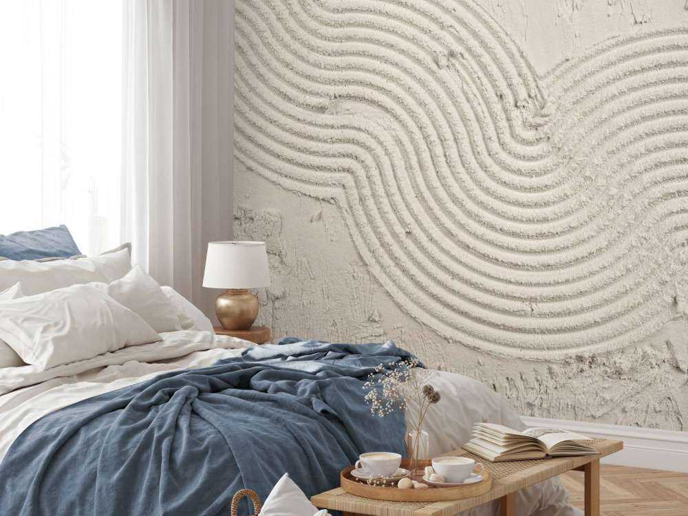 Organische lijnen en structuren in linnen