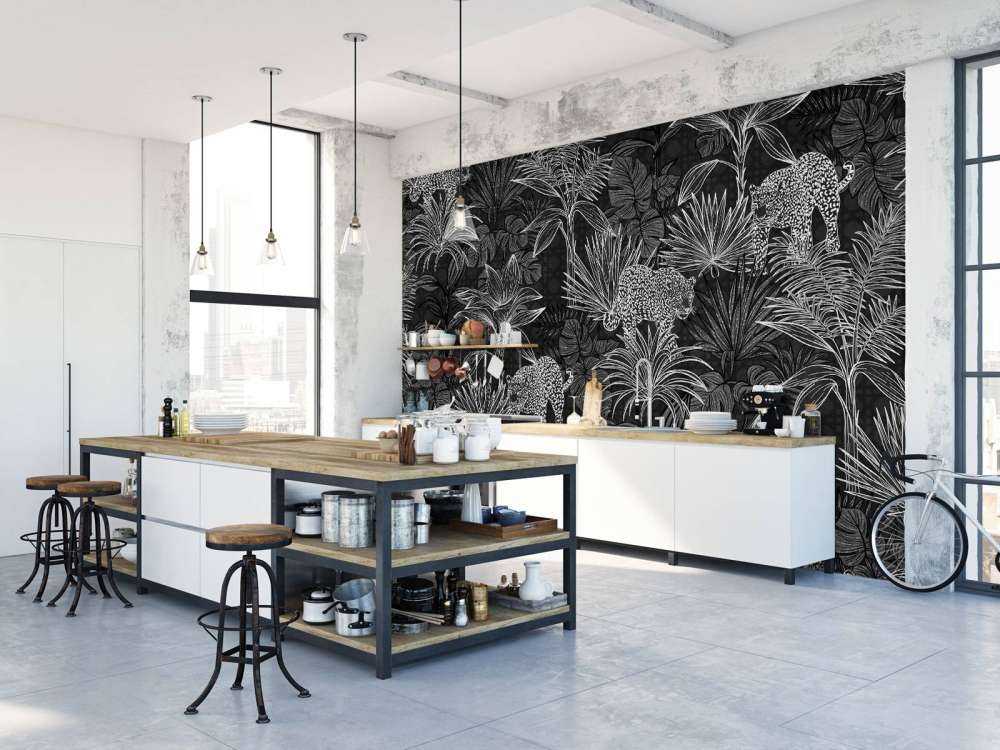 Palmbomen en panters