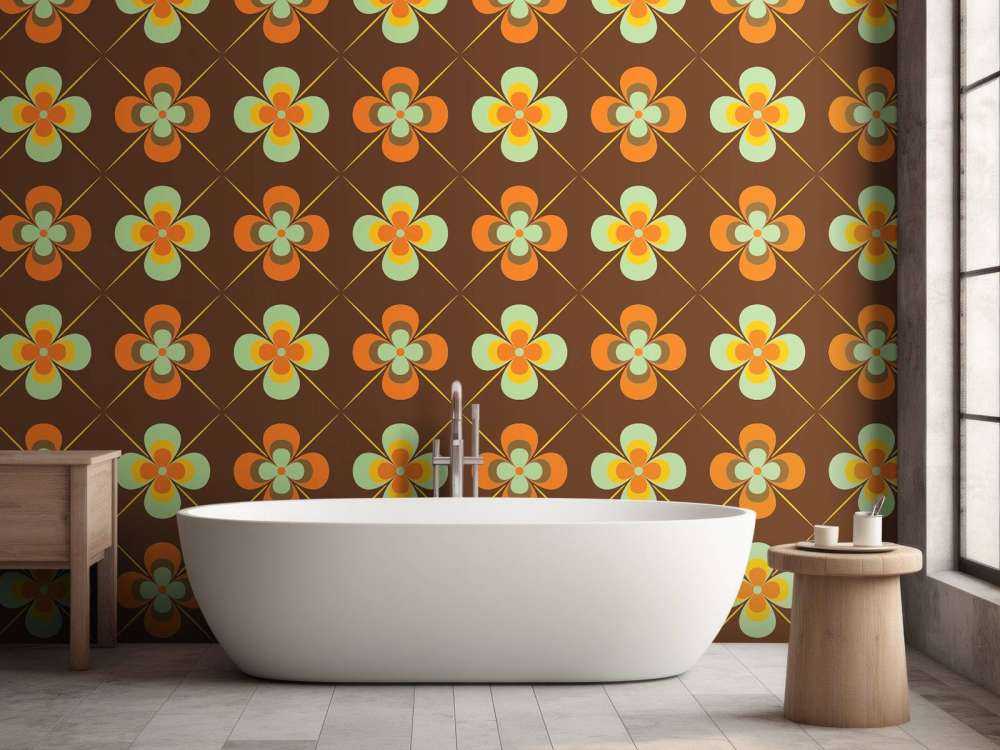 Vintage stijl madeliefjes