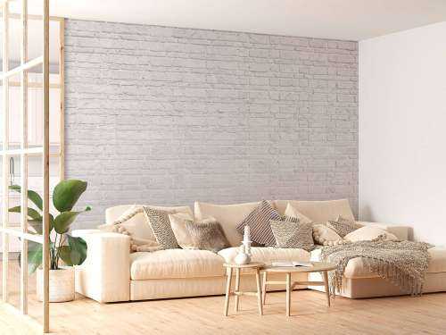 Witte stenen met oud beton