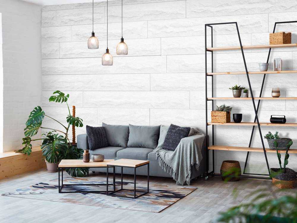 Moderne witte stenen