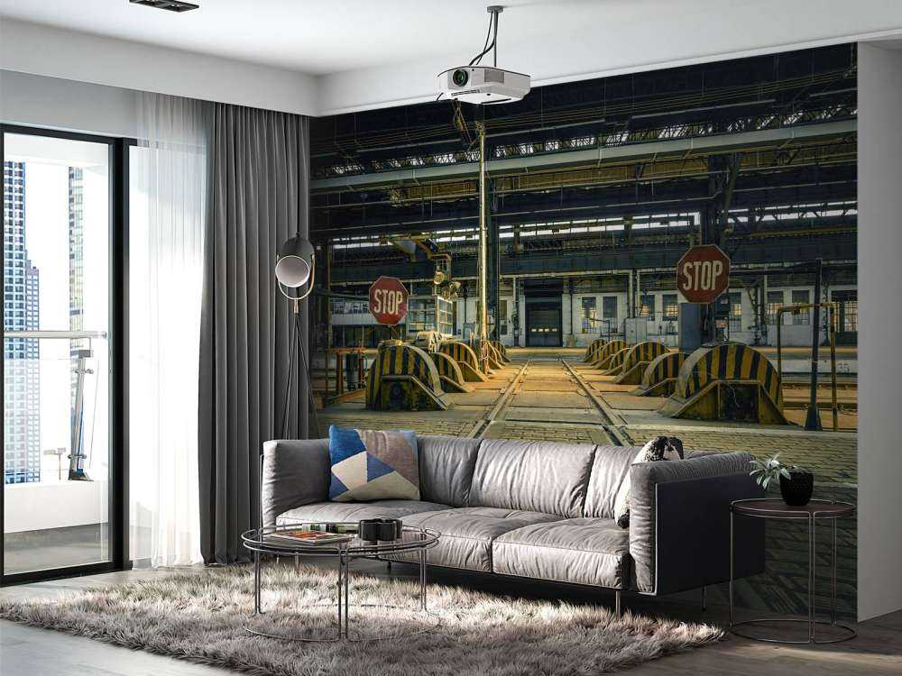 Verlaten industrie hal