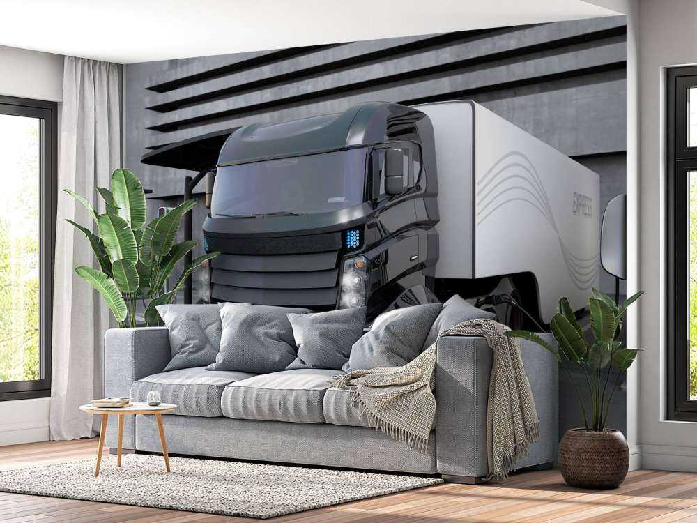 Futuristische vrachtwagen