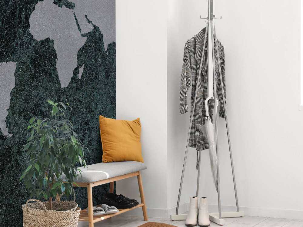 Wereldkaart met structuur