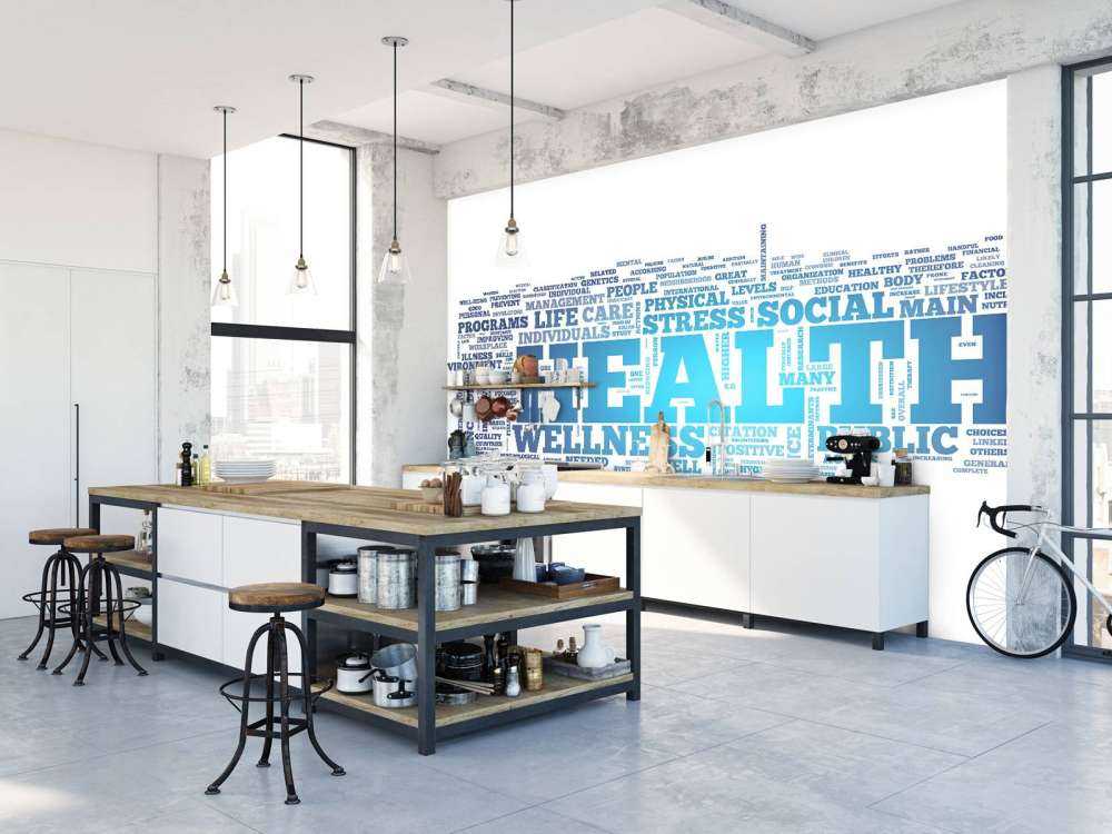 Gezondheid woorden design