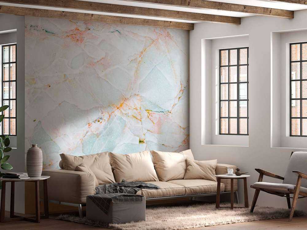 Natuurlijk blauw marmer