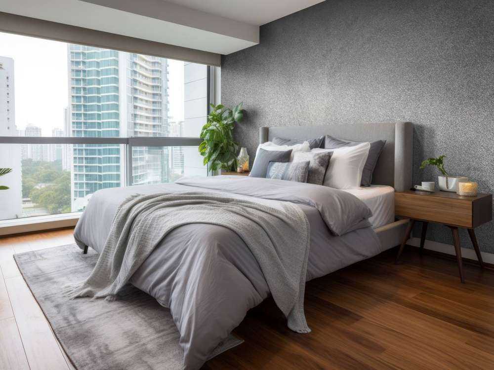 Betonnen muur met structuur