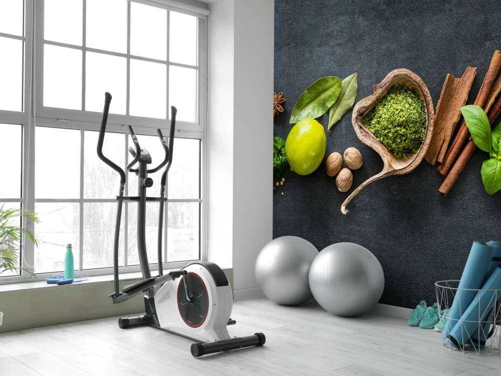 Kruiden en specerijen met een donkere achtergrond