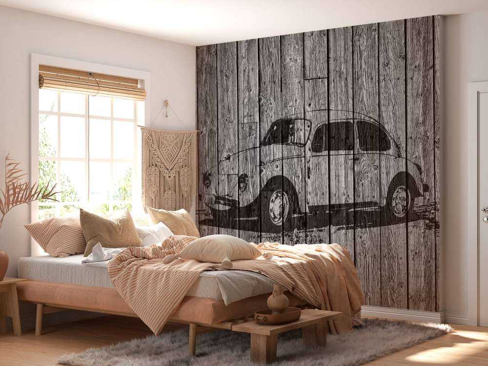 Graffiti Kever op hout