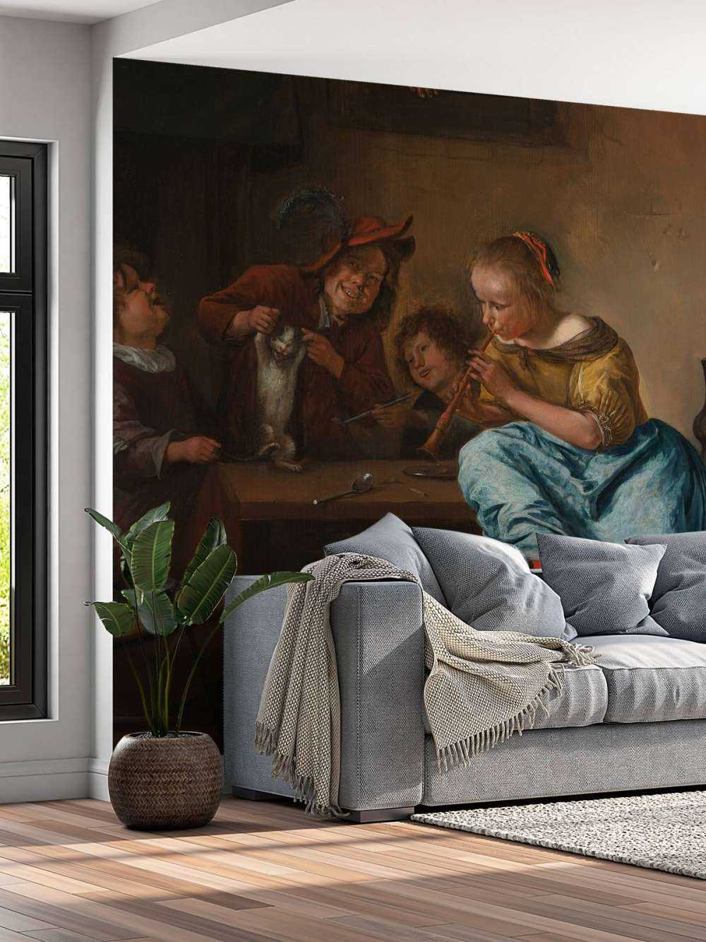 Kinderen leren een poes dansen