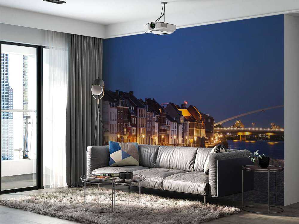 De Hoge Brug in de avond