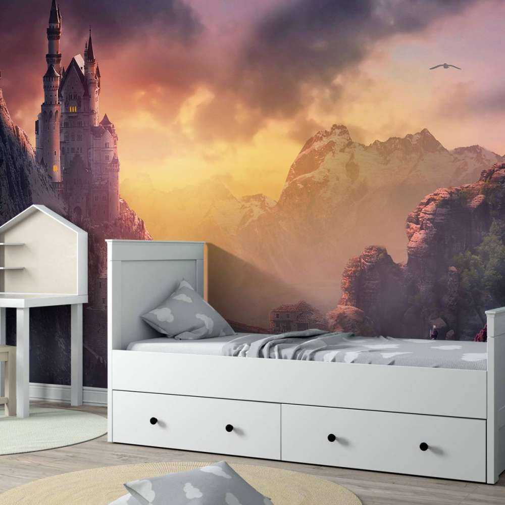 Kasteel tijdes de zonsondergang